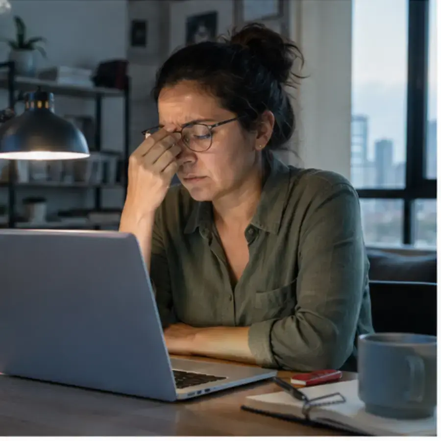 Varias horas seguidas frente al monitor