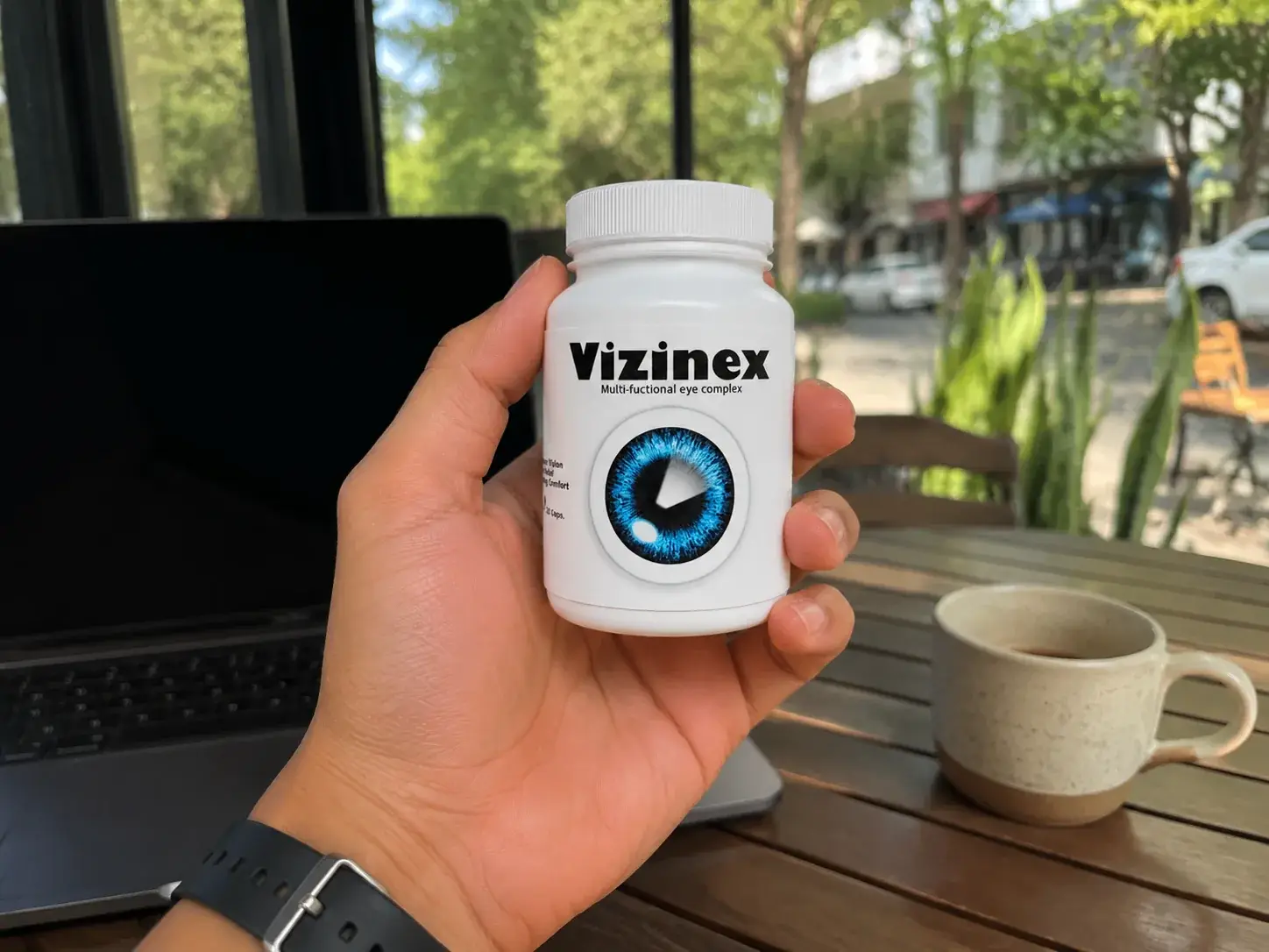 Vizinex en la mano durante un descanso de día