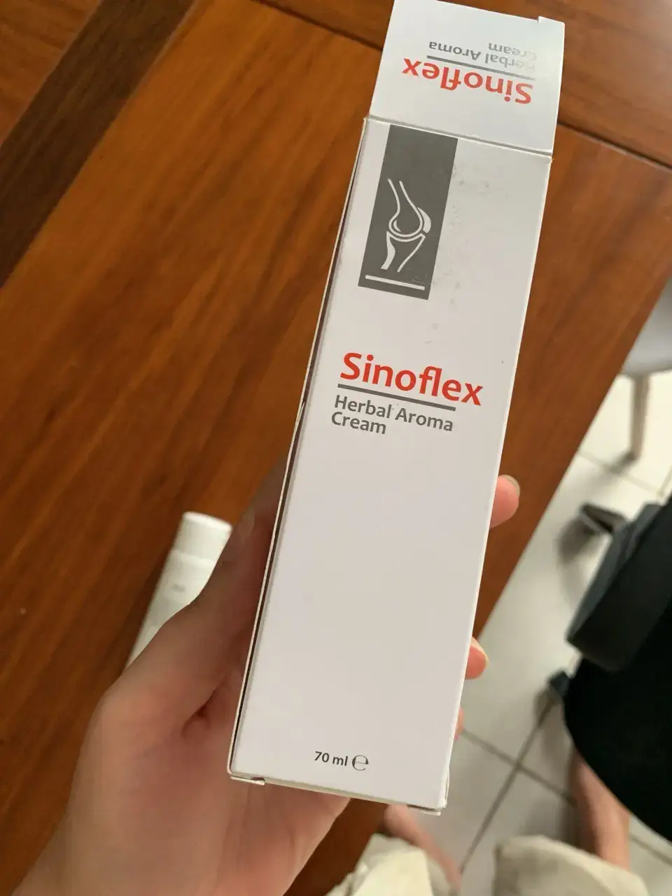Sinoflex en la mano: foto de testimonio 1